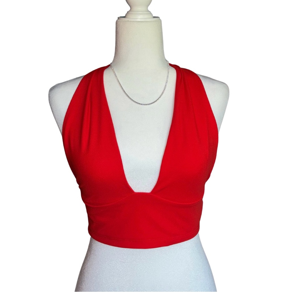 wild fable Red Halter Crop Top Butter Bliss NWT Sizes S and XXL Available